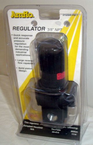 NEW!! Amflo Industrial Gas Regulator 3/8 NPT 3125A Large reverse flow capability