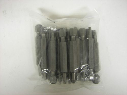 100 pc Robertson #1 square recess  2&#034; x 1/4&#034; hex Screw Driver Power Drive Bits