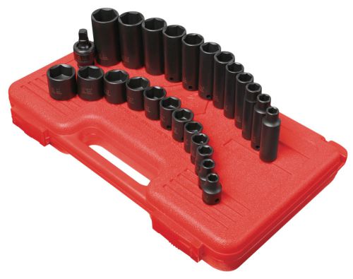 Sunex tools 35pc 3/8&#034; drive sae master impact socket set 3325 new for sale