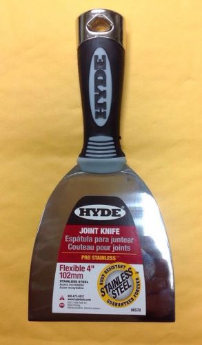 Hyde 06578 flexible 4&#034; drywall joint knife maxxgrip pro stainless series for sale