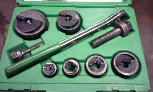 GREENLEE SLUG O BUSTER 7238SB KNOCKOUT PUNCH SET &amp; WRENCH DRIVER 1/2&#034;-2&#034; CONDUIT