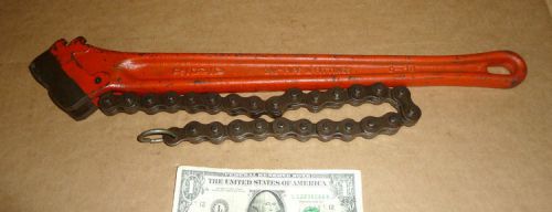 Ridgid C-18 Chain Pipe Wrench,Plumber,Oil Field Tool,2-1/2&#034; Pipe or Fitting Tool