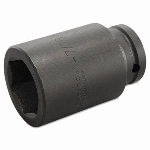 Proto Deep Impact Socket, 3/4&#034; Drive, 1-7/16&#034; Opening, 6-Point (PTO07523L)