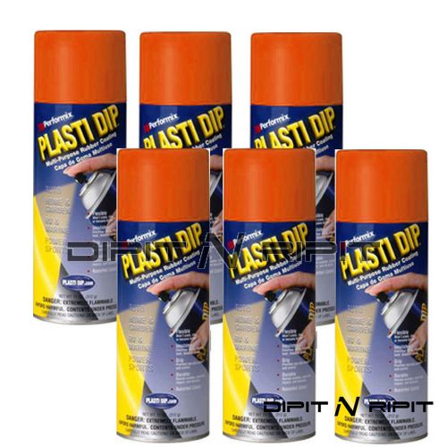 Performix plasti dip matte koi orange 6 pack rubber dip spray cans coating for sale