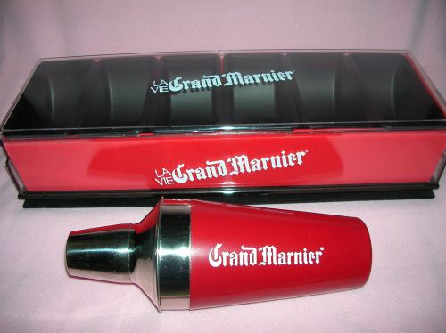 LA VIE Grand Marnier Drink Shaker &amp; Condiment Holder Caddy 6 Compartments Bar