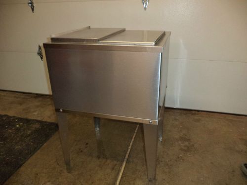 Commercial under counter ice bin with 9 pass cold plate soda bar for sale