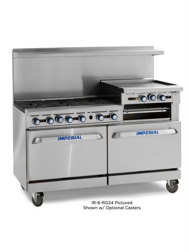 Range 60” restaurant gas imperial r-6-rg24 for sale