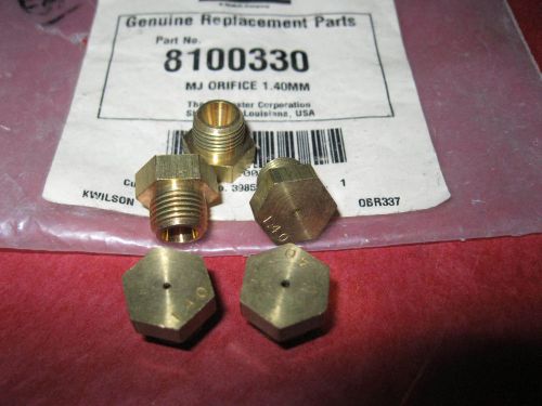 Five (5) NOS Frymaster Gas Burner MJ Orifaces 1.40MM - P/N 810-0330