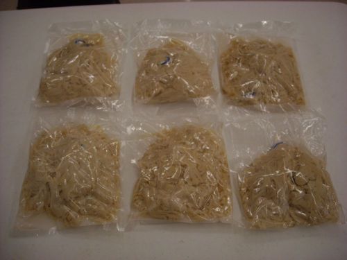 6 hanks natural hog sausage casings 32-35mm pre-flushed &amp; bagged stuffs 600 + lb for sale