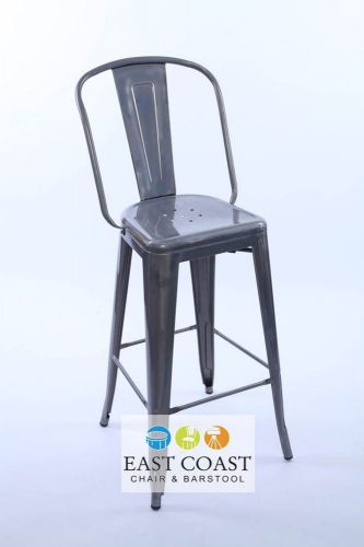 New Oversized Viktor Tolix-Style Steel Restaurant Bar Stool