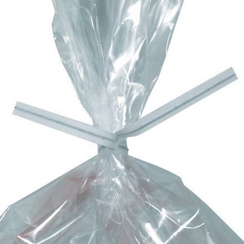 Box partners 12&#034;x5/32&#034; white paper twist ties. sold as 2000 each per case for sale