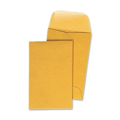 Quality Park - Coin Envelopes,Size 1,28 lb.,2-1/4&#034;x3-1/2&#034;,500/BX, QUA 50162