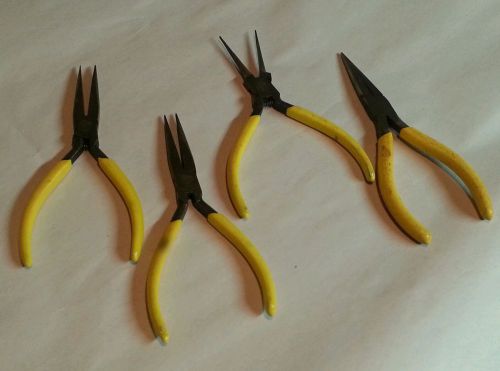 Klein Tools needle nose pliers set, lot of 3