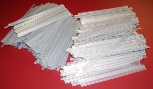 200 PLASTIC CLEAR 4&#034; TWIST TIES - GENERAL USE