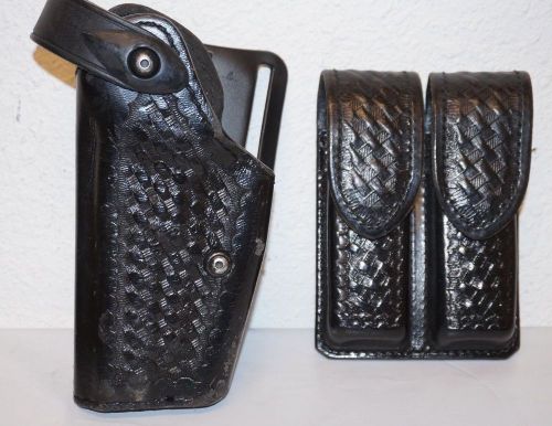 LEFT HAND Safariland Holster &amp; Don Hume Dual Mag.- Fits P220/P226/BDA 45 (A1675)