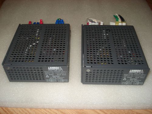 (2) lambda lrs-52-2- regulated power supply  95-132vac 65w for sale