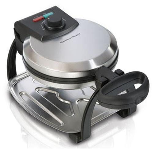 Hamilton beach belgian flip waffle maker -26010- stainless-steel for sale