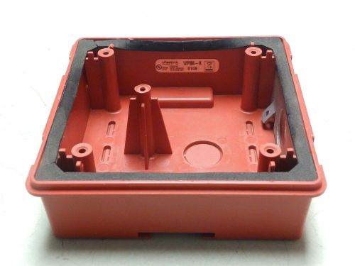 COOPER WHEELOCK WPBB-R WEATHERPROOF BACKBOX-RED *FREE SHIPPING*