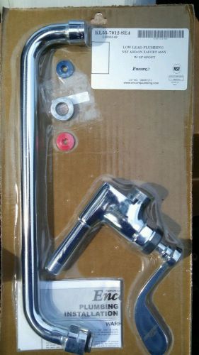 KL55-7012-SE4 Low Lead Plumbing NSF add on faucet assy W/12&#034; Spout -NIB- ENCORE