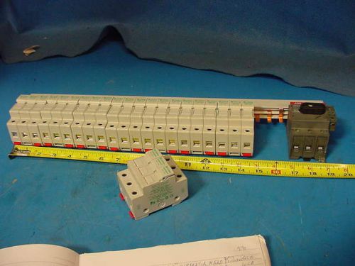 8 LittleFuse LPSCCH Fuse Holders &amp; 3PH57P18MM Feed Rail &amp; ABB OT63F3 Disconect