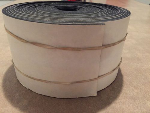 1/16&#034; Thick Neoprene Rubber Roll / Sheet 3&#034; WIDE 25 FT. W PSA