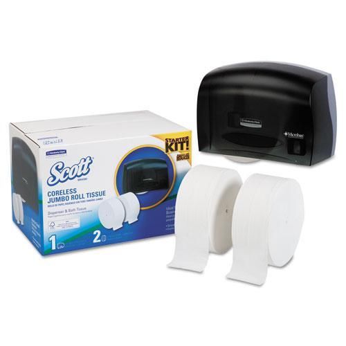 New kimberly clark 31694 scott coreless jrt bath tissue dispenser kit, for sale