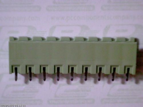 5-PCS CONN SHROUDED HEADER HDR 9 POS 5.08MM SOLDER ST THRU-HO MSTBV2.5/9-G-5.08