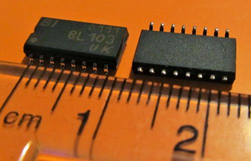 Resistor Network,B.I.Technologies/TT,78L103,16 Pin,Plastic,SOIC,10 Pcs