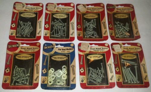 Vintage Boltmaster Sheet Metal Screws Gorgeous Packaging Nice Display Pieces