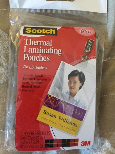 Scotch Thermal Laminating 20 ID Badges