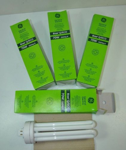 Lot of 4 General Electric GE Biax Q/ECO 70W F70QBX/830/A/4P CFL Bulbs