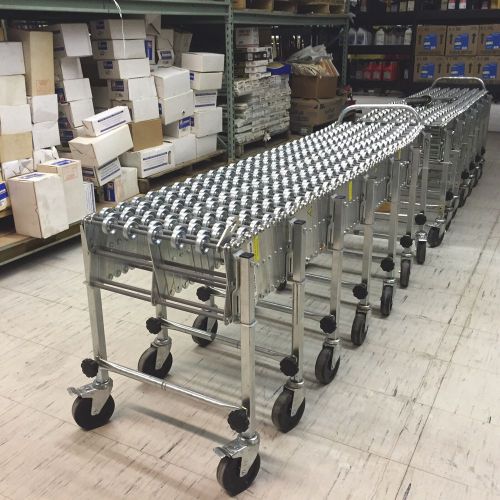 Nestaflex ~ Portable Flexible 24&#034;W Roller Conveyor 200 Lbs Per Foot!! 8 AVAIL.