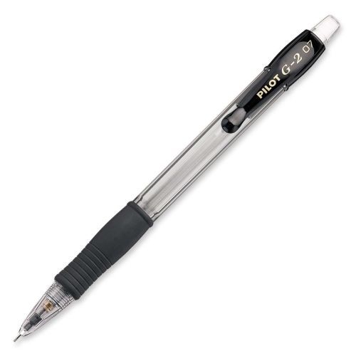 Pilot g2 mechanical pencils - 0.7mm - clear, black - 12 / pk - pil51015 for sale