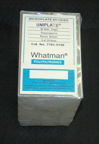 5 whatman 7701-5750 natural pp 96 well uniplate collection &amp; analysis microplate for sale