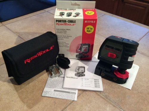 Porter cable 2 Beam Crossline Laser. Auto leveling RT7715-2