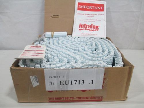 NEW INTRALOX EU-1713-1 SERIES 2400 WHITE ACETAL CONVEYOR 20FT  6 IN BELT D219523