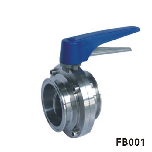 Sanitary Handle TriClamp Butterfly Valve, size:3&#034;, SS304 ,TC-Clamp
