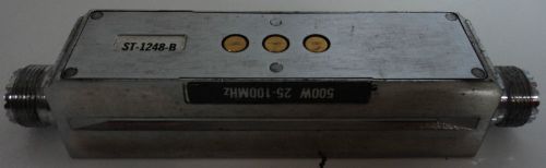 Motorola Wattmeter Thru Line Sensor Slug Block 500W 25-100 MHz ST-1248-B