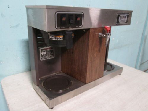 &#034;BUNN-O-MATIC VLPF&#034; COMMERCIAL COFFEE BREWER w/2 WARMER PLATES, HOT WATER SPIGOT