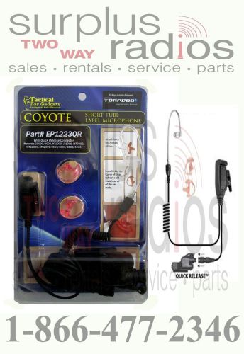 New Coyote Quick Disconnect Lapel Microphone PTT XTS1500 XTS2500 XTS3000 XTS5000