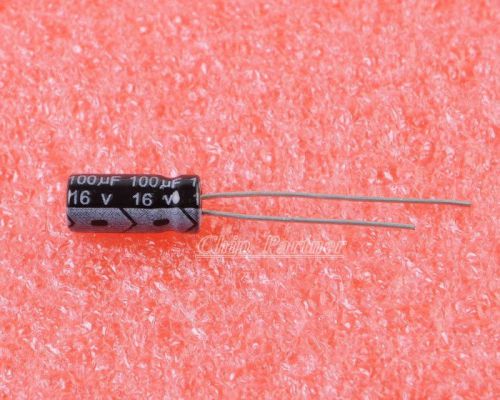 5PCS 100uF 16V  Radial Electrolytic Capacitor