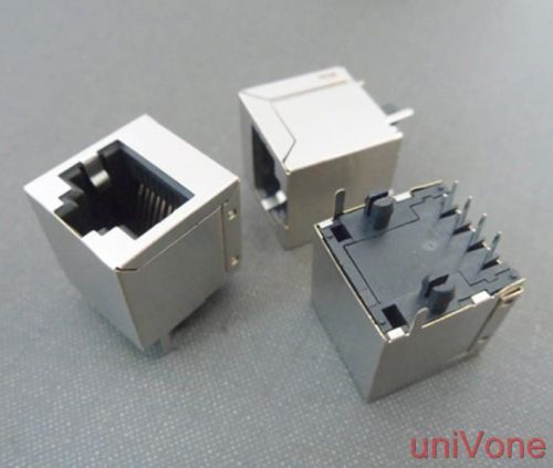 Rj45 connector,single port pcb modular jack,shielded top entry,10pcs for sale