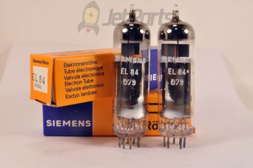 2 x EL-84 EL84 6BQ5  SIEMENS ORIGINAL TUBES! NOS!  RARE! LOOK! BOXED