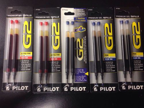 Pilot Gel Pen Refiils (Blue And Red)