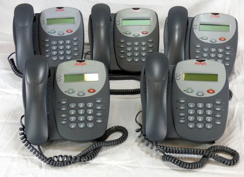 Lot of (5) Avaya 5402 Digital Phone 700381981 w/ Handset Stand &amp; Warranty