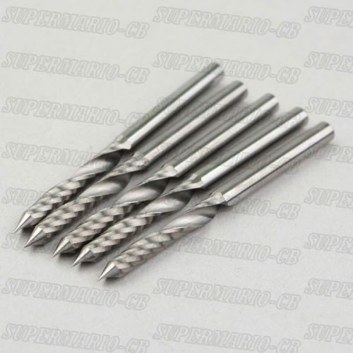 5x Single Flute Carbide Engraving Router Bit 60° 0.2mm