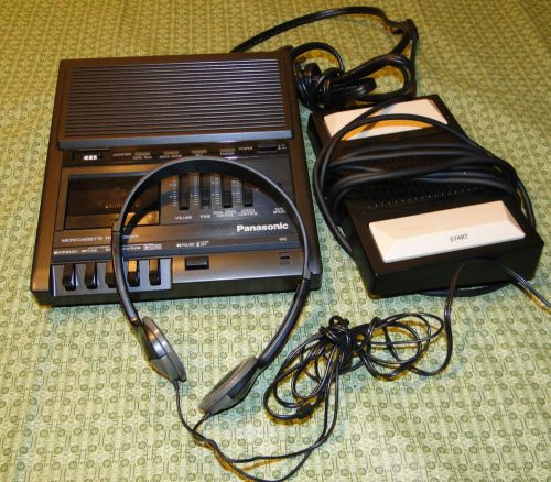 Panasonic RR-930 Microcassette Transcriber  w Pedal/Headset