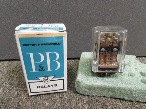 Potter &amp; brumfield type 320 / krp14d relay 12v coil 3pdt 5 amp contacts nib for sale