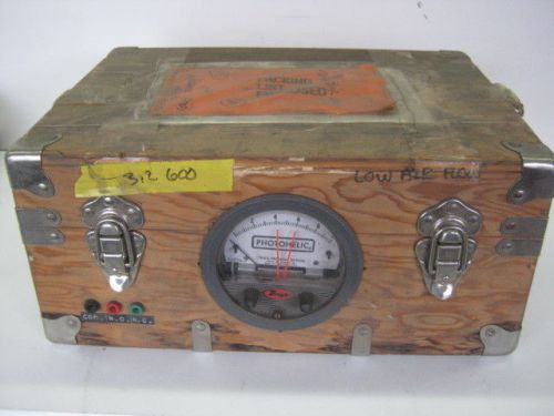 Vintage Dwyer Instruments Photohelic Gage With Wood Enclosure Test Set