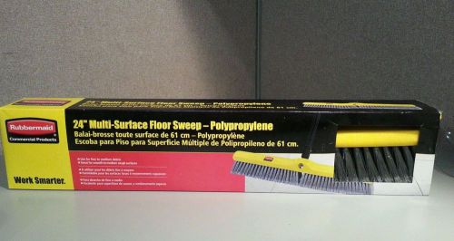 Rubbermaid Commercial 18 Inch Medium Floor Sweep Polypropylene Push Broom Head